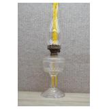 Antique Clear Glass Kerosene Oil Stand Lamp