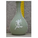 Sage Green & White Wedgwood Jasperware Bud Vase