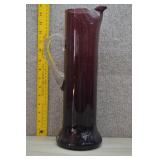 VTG Hand-Blown Pitcher Amethyst Purple Art Glass
