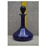 Thomas Webb Bristol Blue Glass Ship's Decanter,