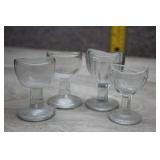 Wood Brothers Antique Clear Glass Eye Wash Cups