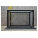 Vintage Black Rectangular Showcase Display Case