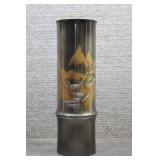 Vtg Japanese Mixed Metal Bronze Bamboo Vase