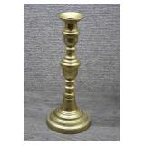 Vtg Solid Brass Baluster Candlestick Holder