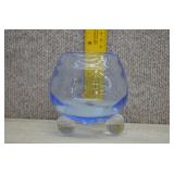 Vtg 'Copen Blue' Rose Bowl on Spherical Feet.