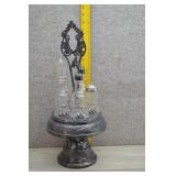 Quadruple Silverplate Revolving 6 pc Condiment Set