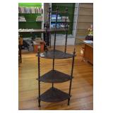 Antique Victorian-Style Corner Whatnot Shelf