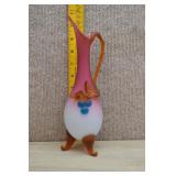 Murano Satin Cased Footed Cruet Fruit Pattern