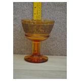 Antique Moser Karlsbad Acid Etched Pedestal Bowl