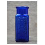 Antique Cobalt Blue Glass Poison Bottle