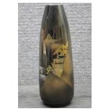 Vtg Japanese Mixed Metal Mt Fuji Bud Vase