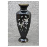 Vtg Japanese Cloisonne Peacock Brass Mini Vase