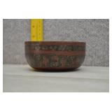 Vtg Indian Brass Offering Bowl