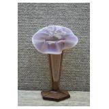 Vtg Westmoreland Pink Jack in the Pulpit Vase