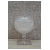 Vtg Westmoreland Ivy Bowl Vase w/English Hobnail