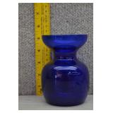 Cobalt Blue Holmegaard Hyacinth Vase