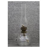 Antique Clear Glass Finger Mini Kerosene Oil Lamp