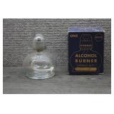Vtg Wheaton 4oz Glass Alcohol Burner with Box
