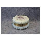 C.F. Monroe Wavecrest Opal Glass Dresser Box