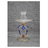 Elegant Murano Glass Candelabra w/Gold Details