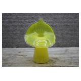 Vtg Yellow Jack in the Pulpit Art Glass Vase