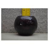 Linda Westron Rhythms Studio Art Glass Rose Bowl