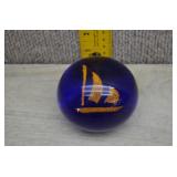 Vintage Hand-Blown Studio Art Glass Paperweight