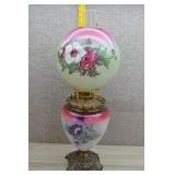 Victorian 'Gone with the Wind' Parlor Oil Lamp