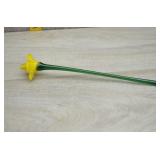 Handblown Art Glass Yellow Blossom Stem Flower