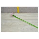Handblown Art Glass Pink Blossom Stem Flower