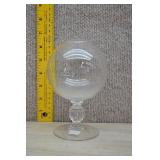 Cambridge Clear Keyhole Pedestal Ivy Ball Vase