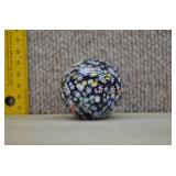 Murano Millefiori Colorful Art Glass Paperweight