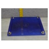 Vtg Avon Moonwind Cobalt Blue Glass Vanity Tray