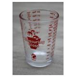 Vtg Gemco 4.0oz Measuring Glass Red