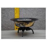 Vtg Japanese Mixed Metal Footed Incense Burner