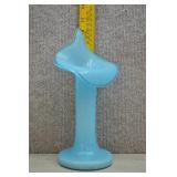 Czechoslovakia Blue Glass'Jack in the Pulpit' Vase