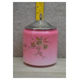 Antique Pink Ombre Biscuit Barrel  w/Lid