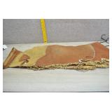 Vtg Suede Chaps w/Decorative Fringe, Metal Conchos