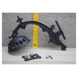 Antique CastIron Wall Bracket-Holds Kerosene Lamps
