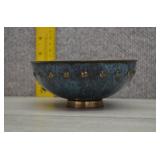 Pal-Bell Israel Verdigris Patina Brass Bowl
