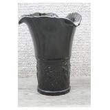 Vtg LE Smith Black Amethyst Dancing Nymphs Vase