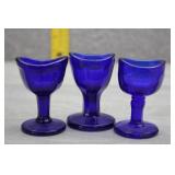 Rosso Antique Cobalt Glass Eye Wash Cups