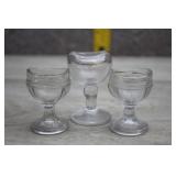 Lot of Antique Clear Glass Eye Wash Cups