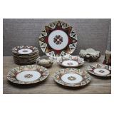 Antique Alhambra Austria Crown Wings Porcelain Set