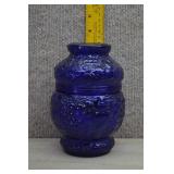 Vtg Imperial Glass Cobalt Canister Jar