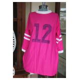 Pink Majestic Women's Fashion Jersey #12