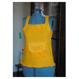 Vintage Pronto 100% Cotton Gold Yellow Tank Top