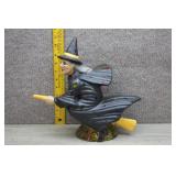 Vtg 1970s Ceramic Halloween Witch Figurine