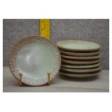Eight Vtg Frankoma Pottery Saucers