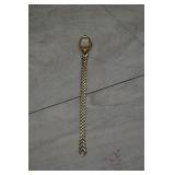 Vtg Cocktail Watch w/Gold-Tone Chevron Link